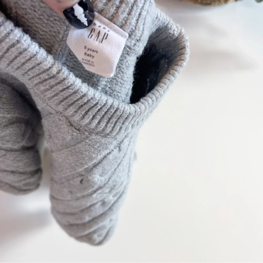 Gap Grey Cable Knit Sweater | Size 5